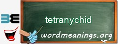 WordMeaning blackboard for tetranychid